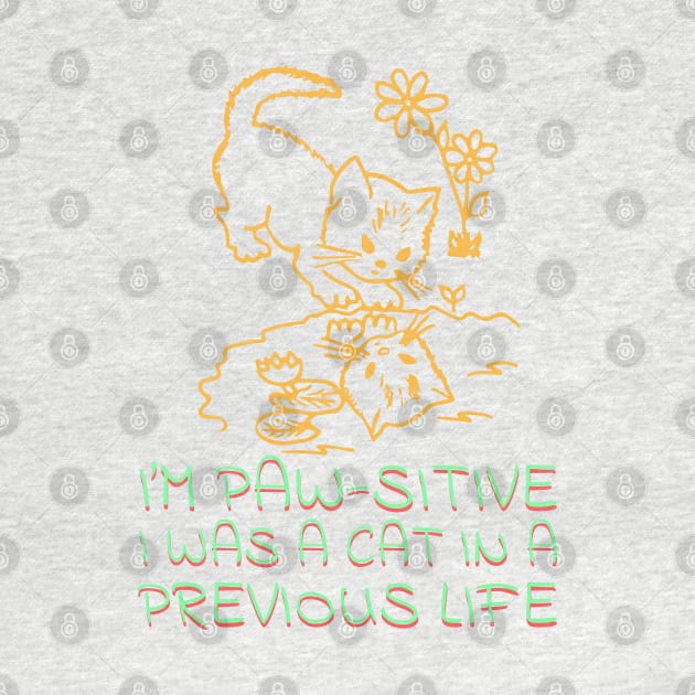 I'm Paw-sitive I was a cat in a previous life by Gamoreza Dreams